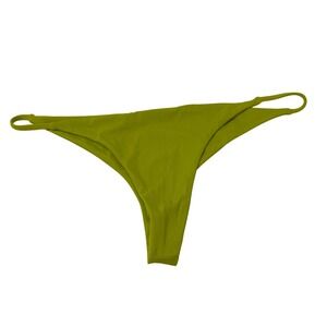 Ola Feroz Swimwear Jessica Garcia Lime Green Bikini Bottom Low Rise Small Mark